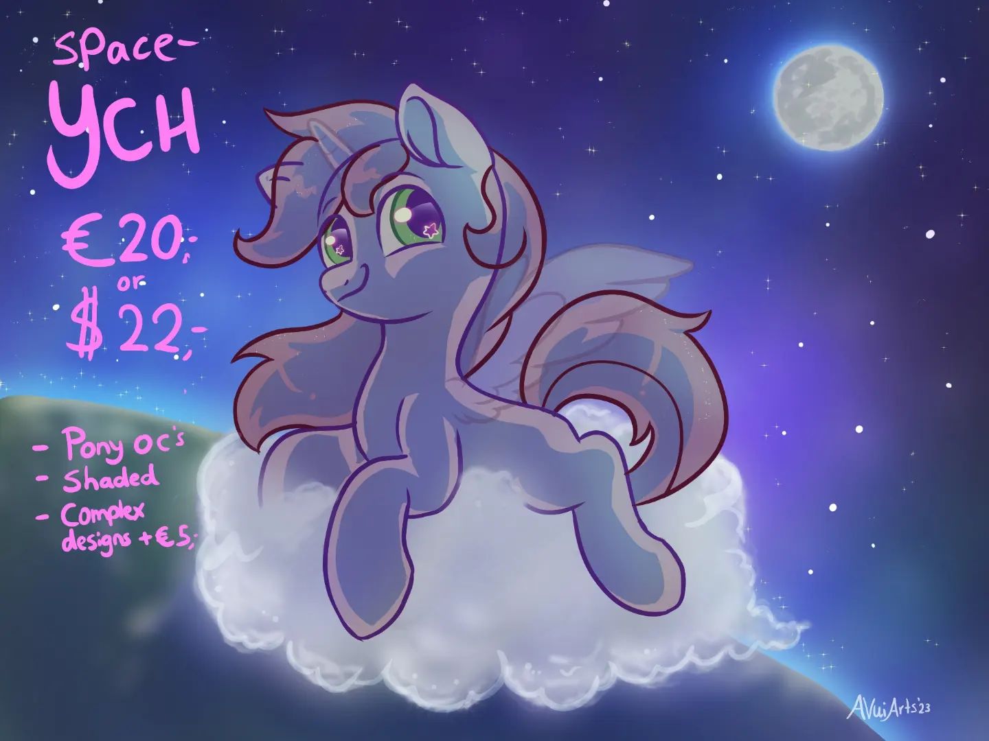 Space YCH! DM me to get one! Pony OC only!